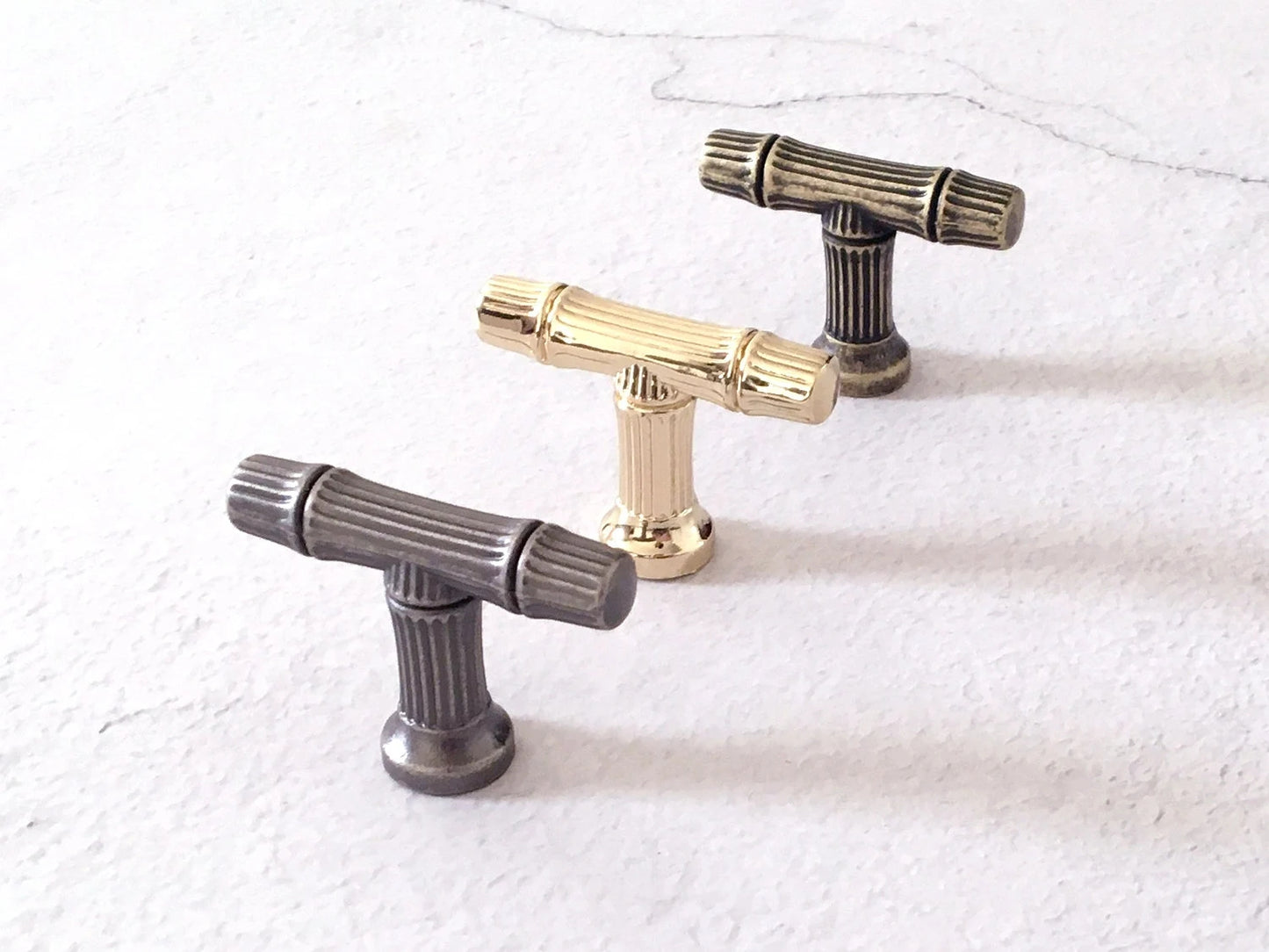 Bamboo Drawer Pulls Cabinet Handle Lynns Hardware 96 128 192 mm Holes