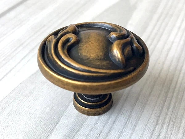 4.25" Drawer Pull Bail Drop Handles Antique Brass - 4 1/4" Center-to-Center