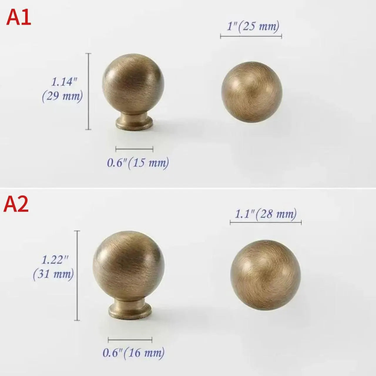 Brass Cabinet Handles Antique Bronze European Style Retro Wardrobe Pulls