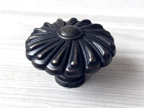 4.5" Vintage Style Antique Black Bail Drawer Pull | Kitchen Cabinet Knob
