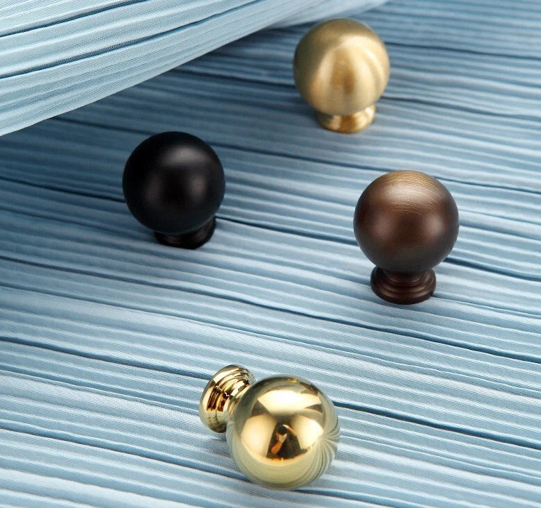 Brass Knobs, Gold Chrome Black Coffee Bronze, Kitchen Cabinet Hardware