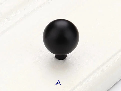 Black Cabinet Pulls and Knobs, Minimalism Kitchen Hardware