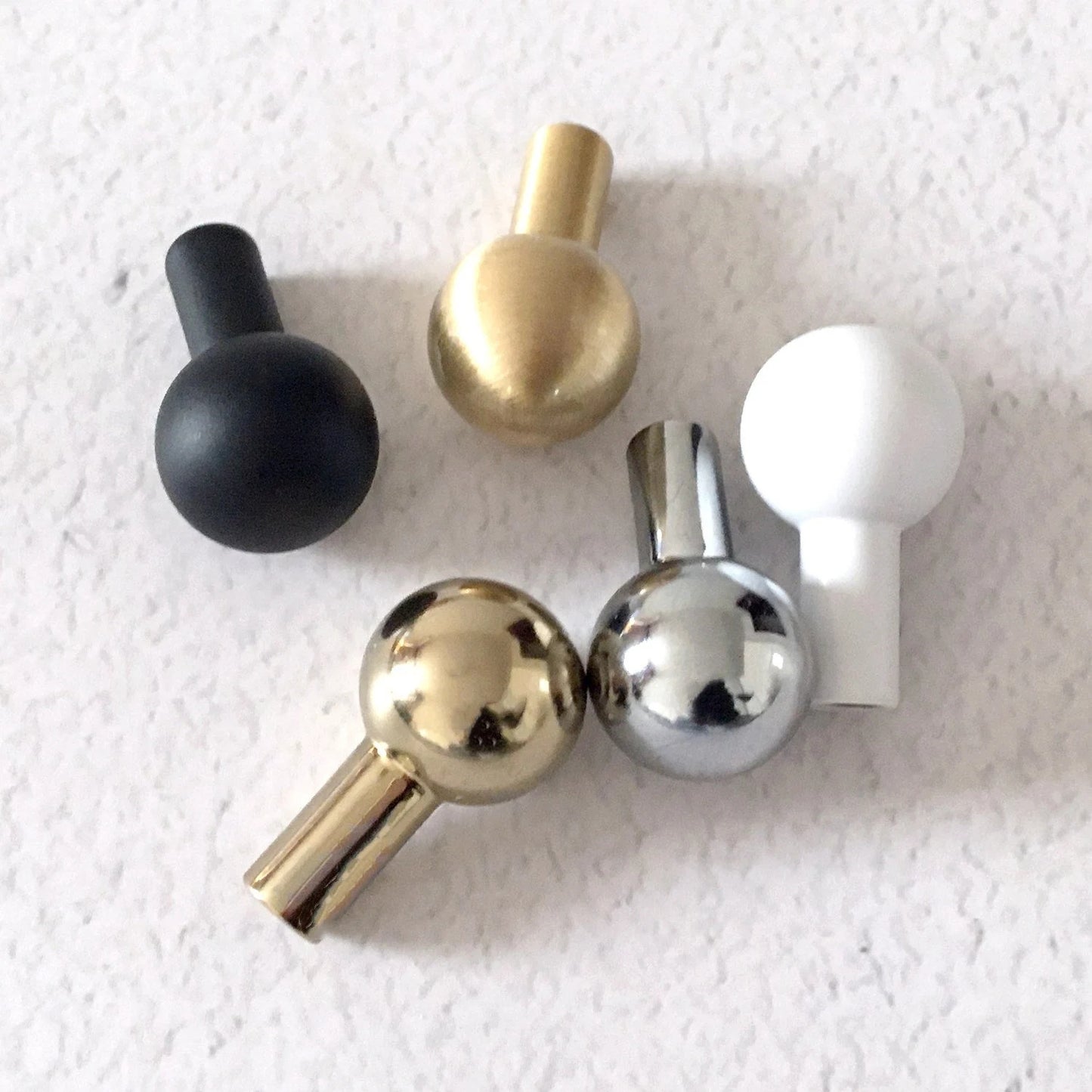 1/2" Dia Small Brass Knob | Tiny Drawer Pulls | Mini Jewelry Box Knobs