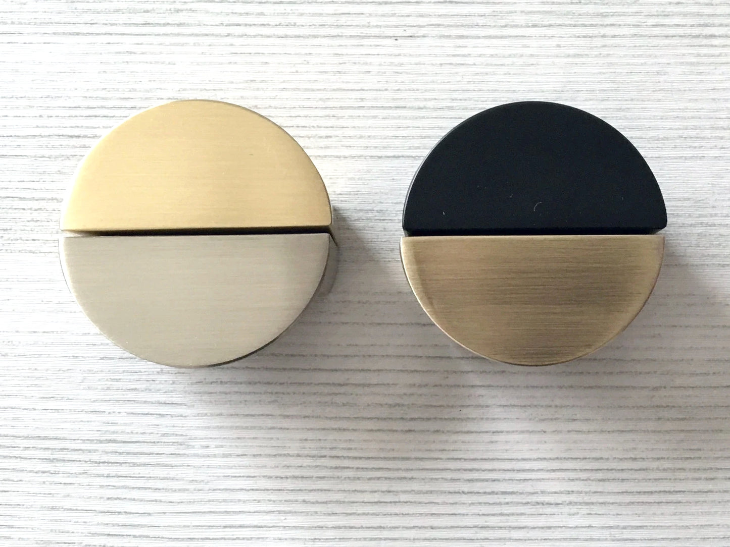 1.25" Centers Half Moon Drawer Pulls, Mid Century Modern MCM Kitchen Hardware
