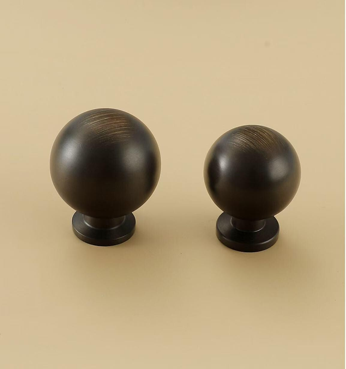 Brass Cabinet Handles, Coffee Bronze, European Style Retro Kitchen Hardware