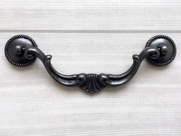 5.5" Vintage Look Swing Handles, Bail Drawer Pull, Antique Bronze Black