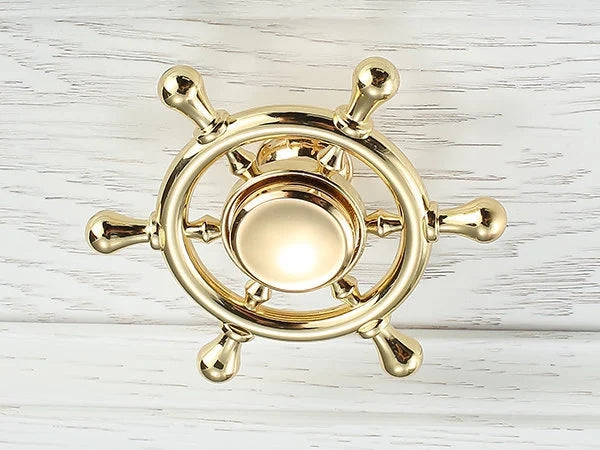 Rudder Knobs, Nautical Drawer Pulls, Kitchen Cabinet Hardware, Black Gold Antique Bronze Chrome Silver