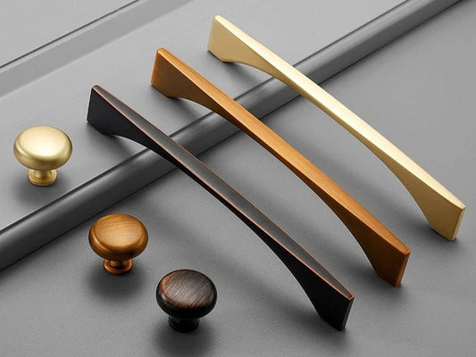 MCM Kitchen Cabinet Handle, Oil Rubbed Bronze / Gold / Antique Brass