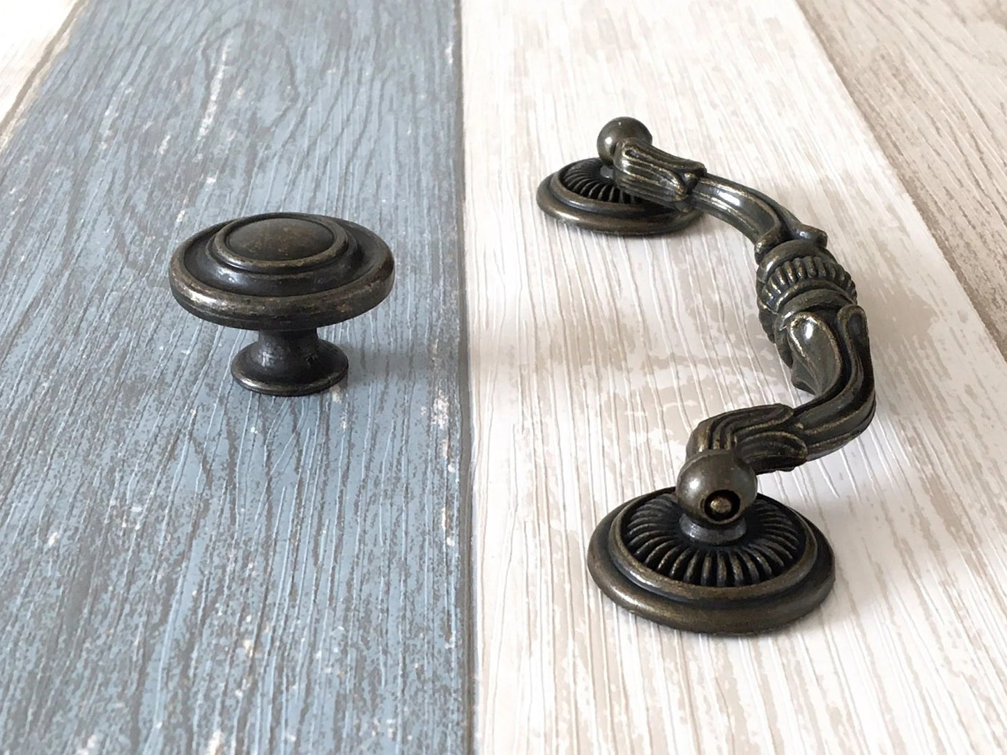4-3/4 Inches Drop Bail Pull Handle Drawer Pulls Cabinet Handles Lynns Hardware 4.75 Inch Centers