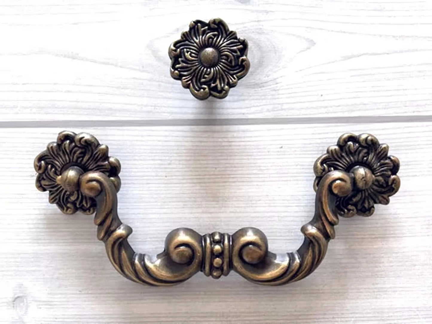 4.5 Inch Drawer Pull Antique Bronze 4-1/2" Centers