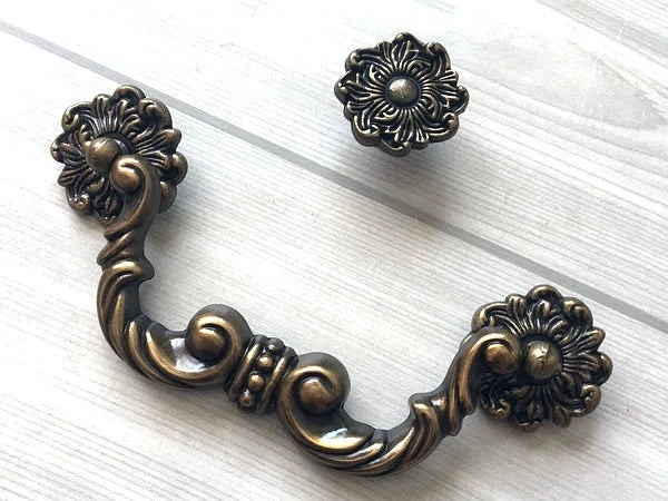 4-1/2 Inch Drawer Pulls Antique Bronze