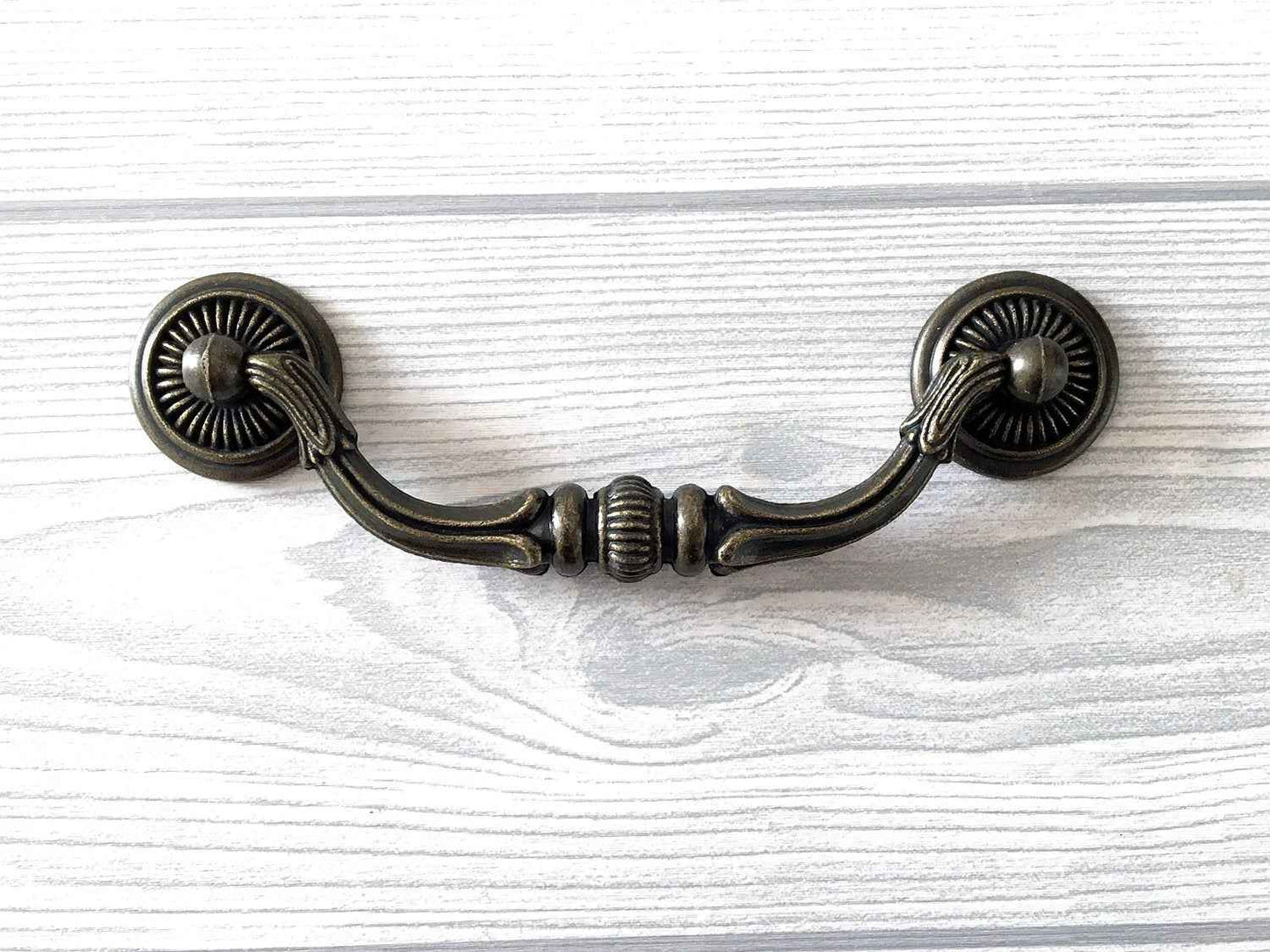 4.75" 4-3/4 Inch Vintage Antique Bronze Swing Bail Drawer Pull