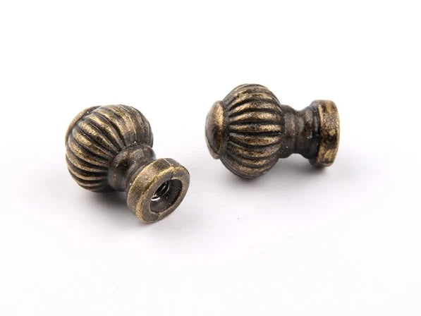 0.55 In Diameter Small Knob, Tiny Drawer Pull, Antique Bronze, Rustic Hardware