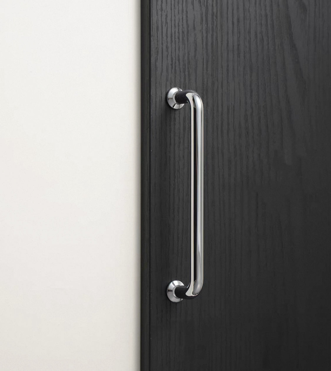 Polished Chrome Cupboard D Handle | Minimalist Cabinet Pull - 96 128 192 mm