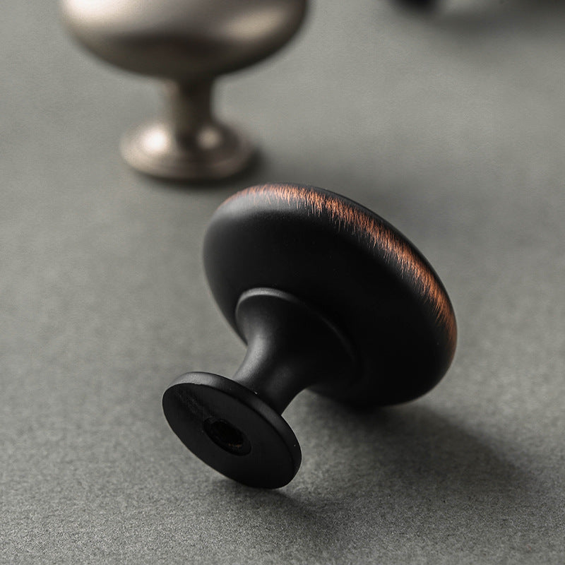 Round Cabinet Knobs, Drawer Pulls, Gold Nickel Black Gray, Kitchen Hardware