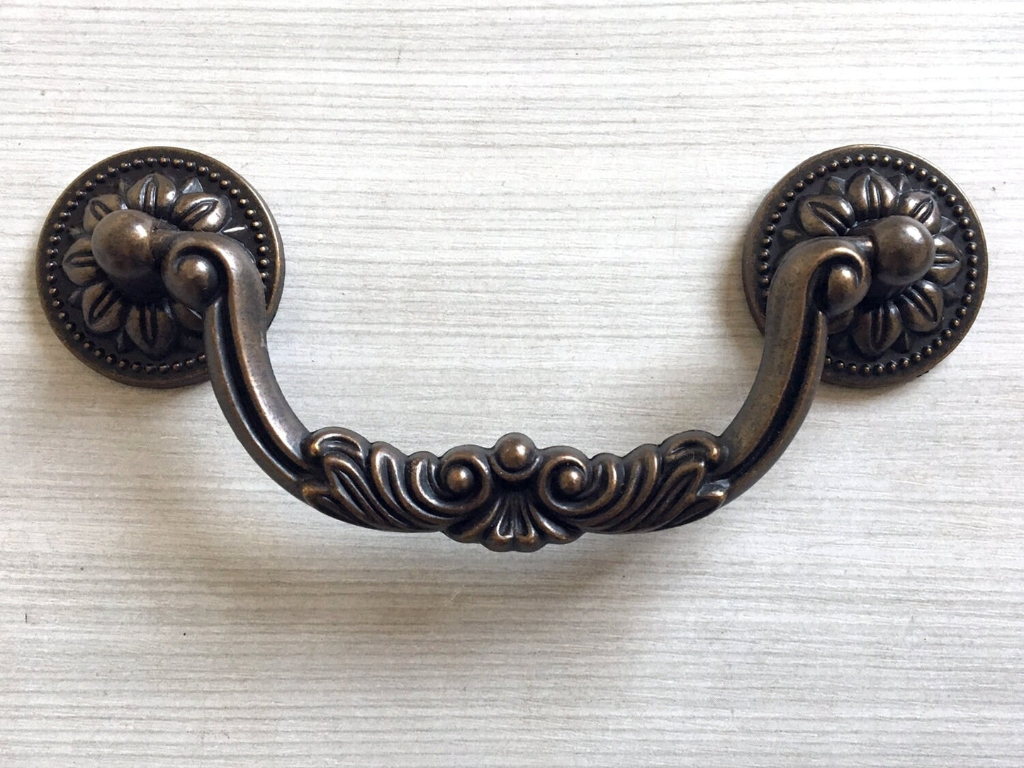 3.75" 5" Vintage Style Bail Drawer Pulls Drop Handle Dark Antique Brass
