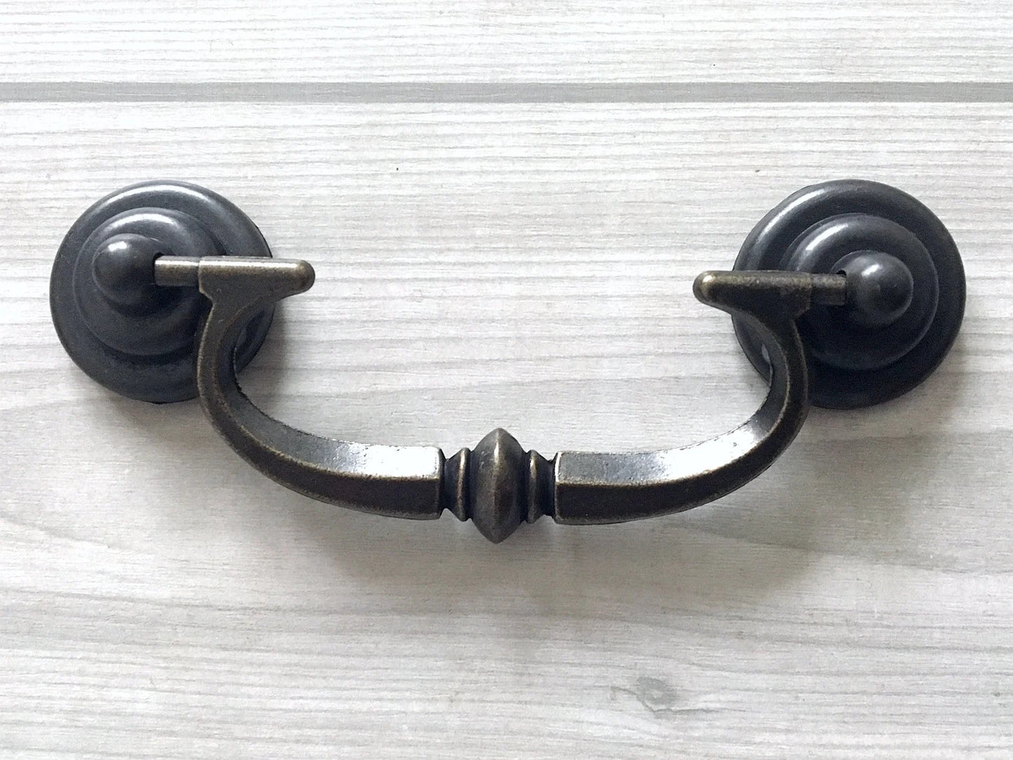 3.5" Drawer Pulls Drop Handle Dark Antique Bronze Vintage Style