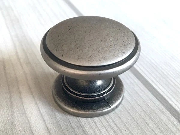 3" Centers Pewter Cup Drawer Pulls, Retro Cabinet Hardware, 76 mm Holes