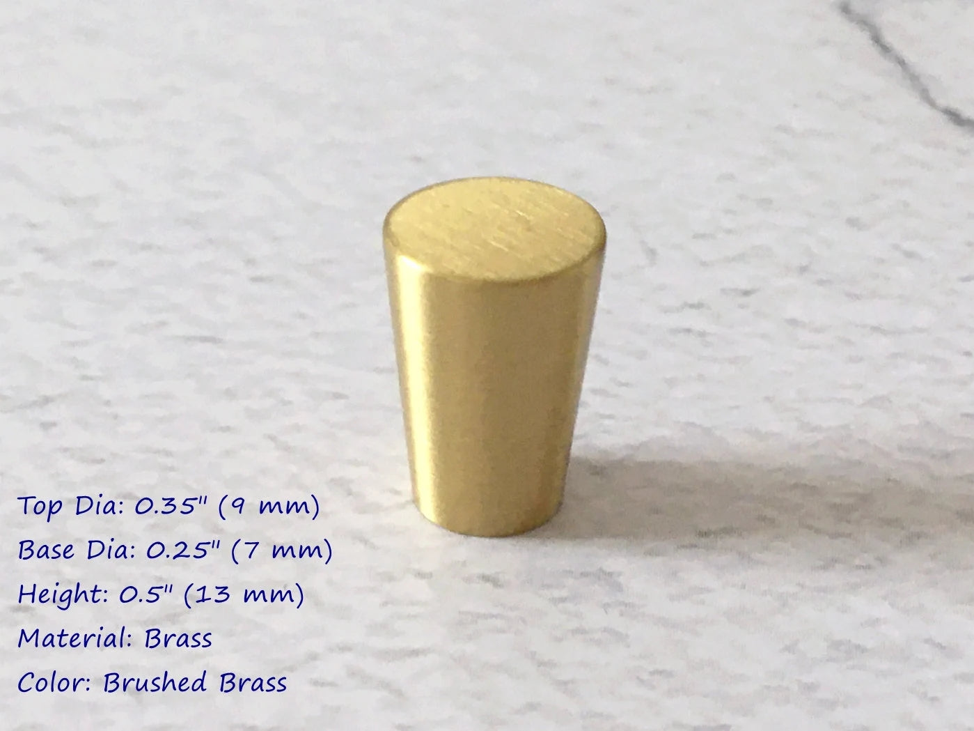 1/2" Dia Mini Drawer Pull, Brass Jewelry Box Knobs, Tiny Crystal Hardware