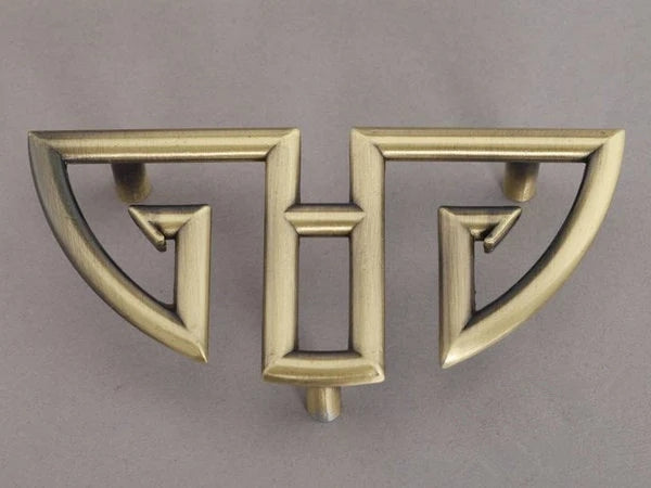 Oriental Drawer Pull Handles, Half Circle, Antique Bronze, Vintage style Kitchen Hardware