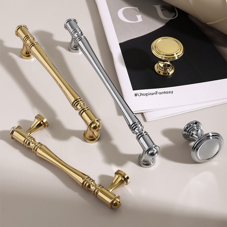 Brass Cabinet Pulls Drawer Knob Kitchen Hardware, Polished Brass, Brushed Brass, Polished Chrome