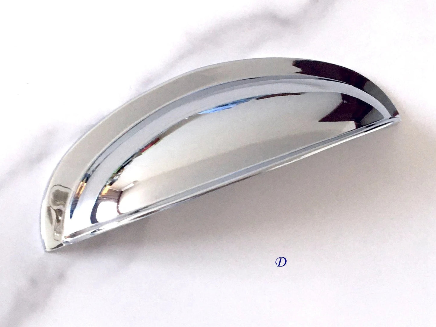 Polished Chrome Cabinet Pulls, Square Drawer Handles, Modern Kitchen Hardware