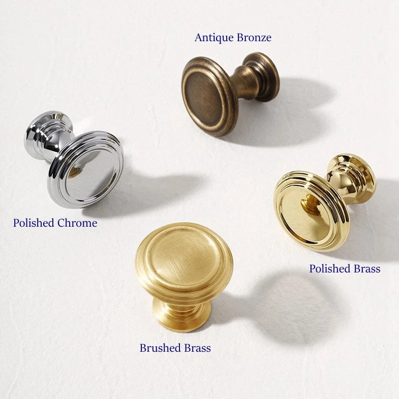 3" 76 mm Centers Brass Cup Drawer Pulls, Polished Gold Chrome Antique Bronze