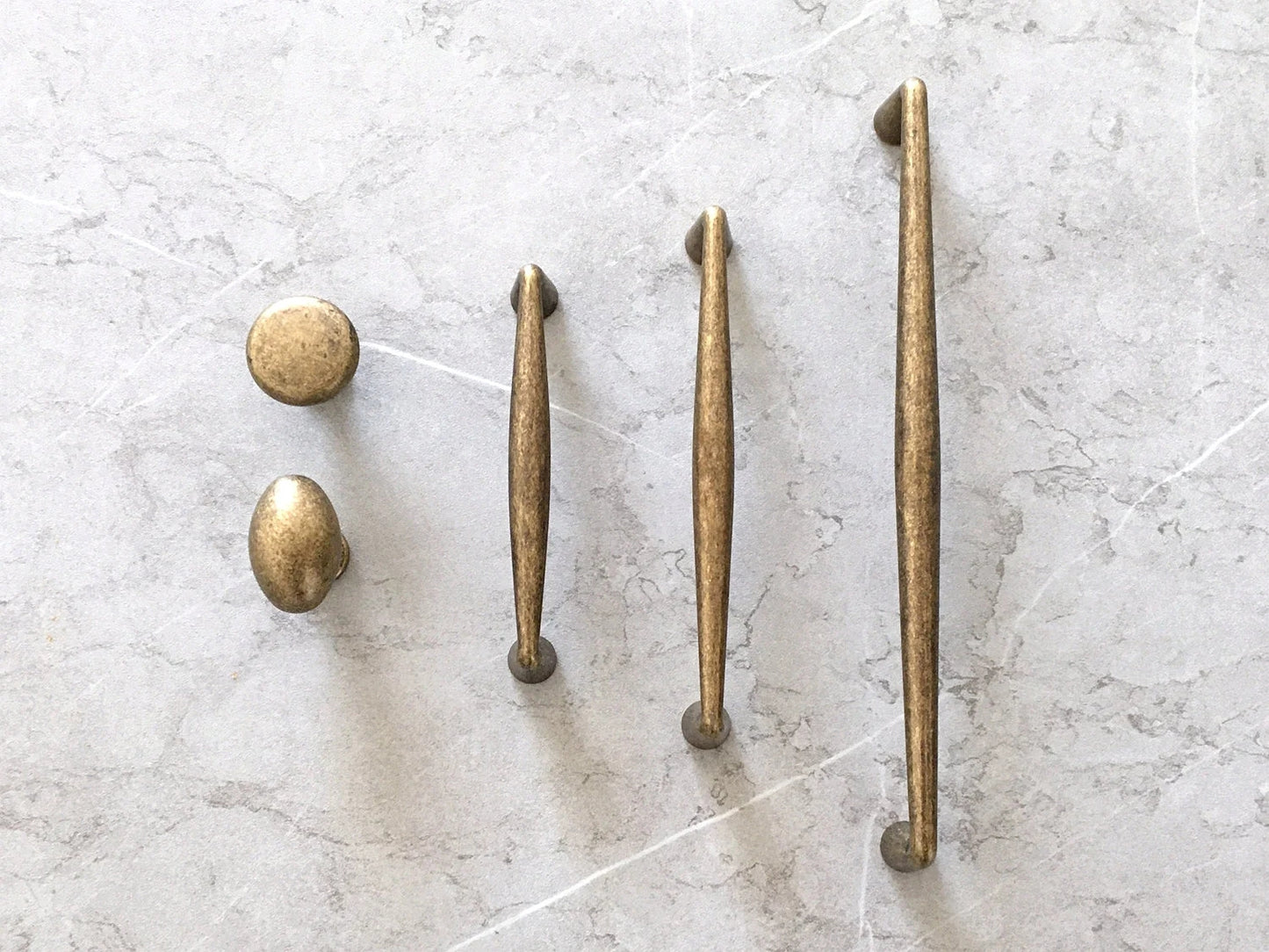 3.75" 5" 7.5" Drawer Pull, Antique Bronze Cabinet Handles, Kitchen Hardware