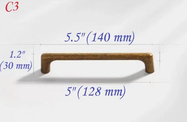 5 Inch Aged Bronze Dresser Drawer Pull Cabinet Handles Lynns Hardware 128 mm