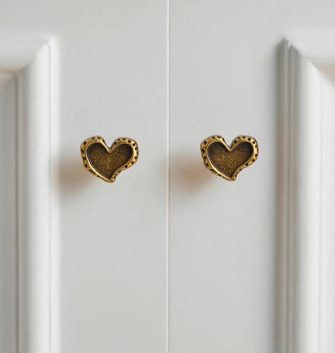 Antique Bronze Cabinet Knobs, Solid Brass, Rustic Retro Kitchen Hardware
