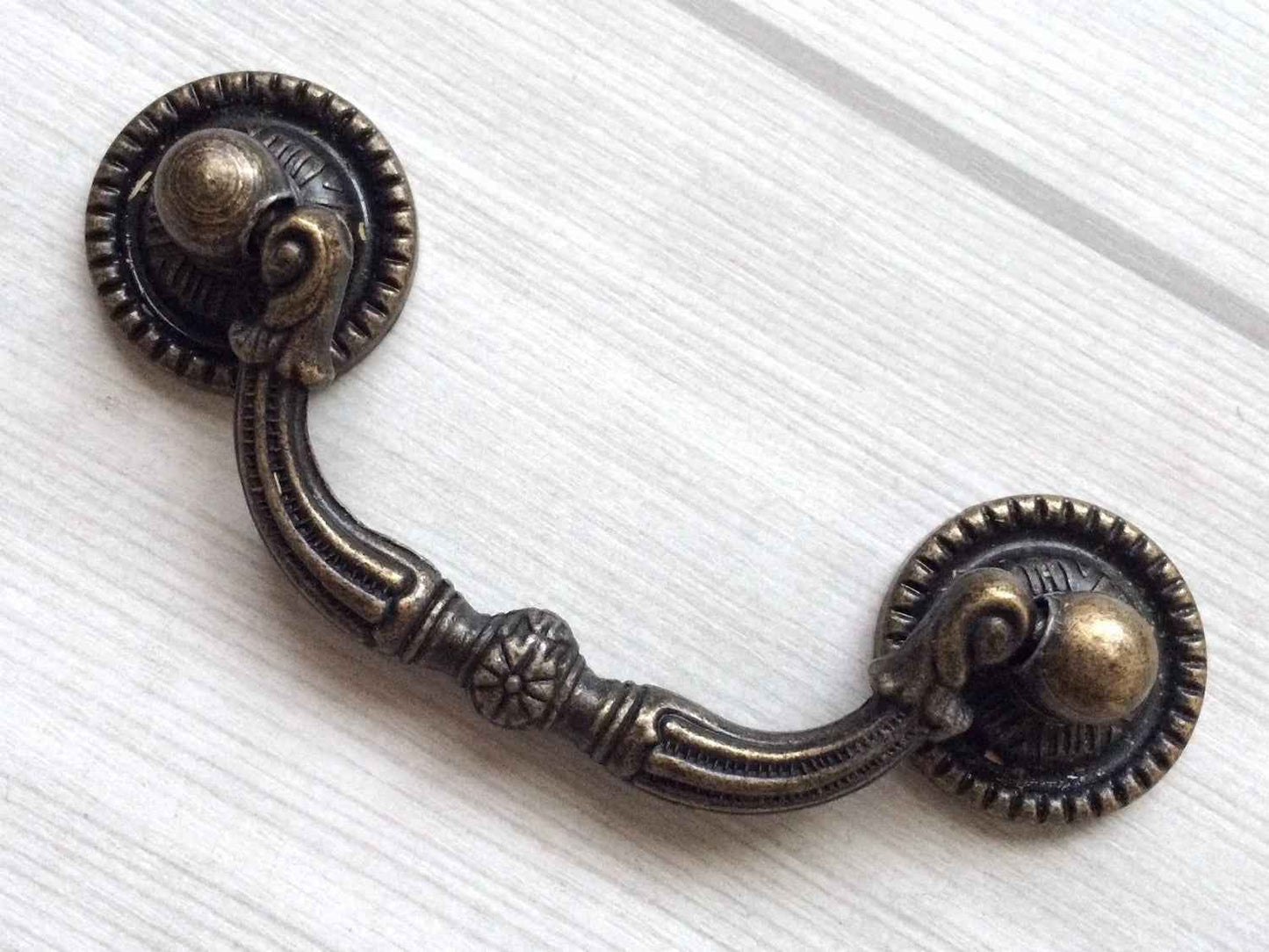 3 Inch Vintage Antique Bronze Swing Bail Drawer Pull
