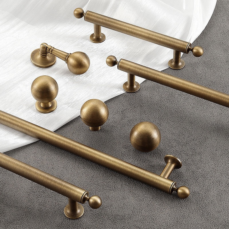 Set of Antique bronze appliance pulls for vintage interiors
