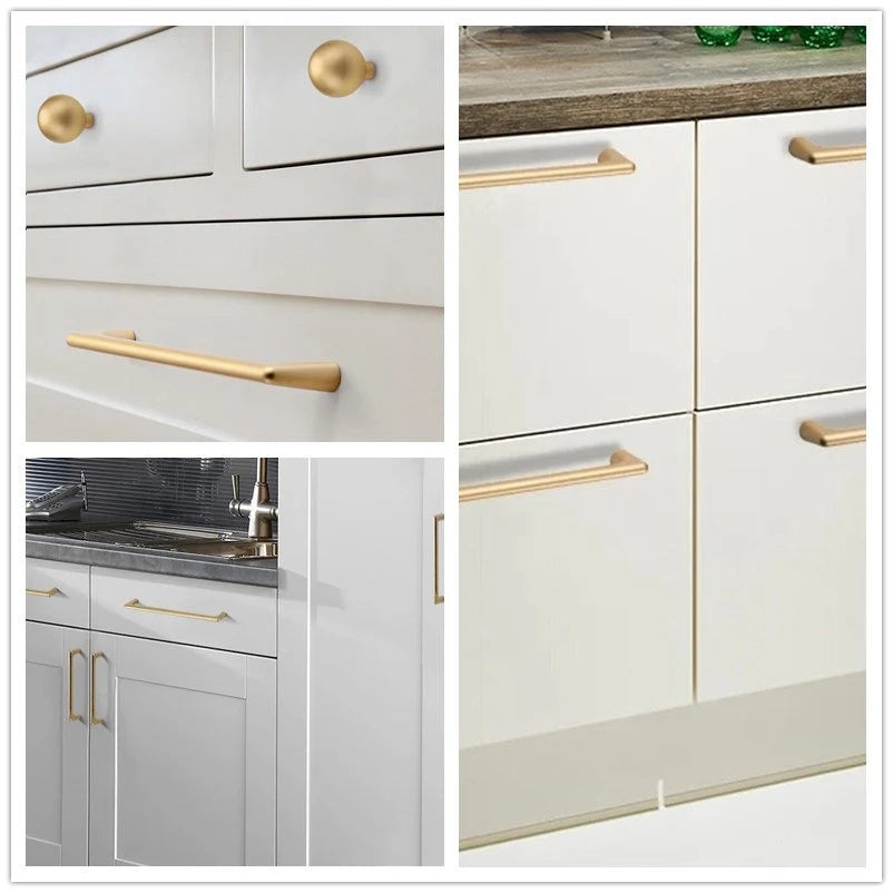 Gold Cabinet Pull Handles, Mid Century Modern Kitchen Hardware