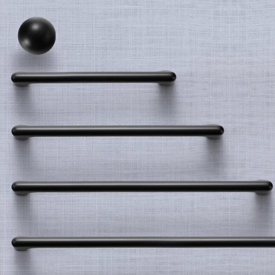Black Cabinet Pulls and Knobs, Minimalism Kitchen Hardware