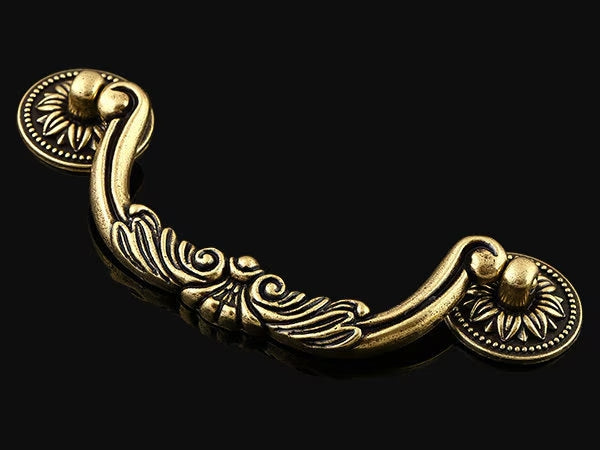 Vintage Style Dresser Drawer Pulls, Antique Bronze, Georgian Cabinet Hardware