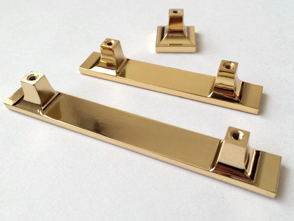 2.5" 3.75" Gold Crystal Drawer Pull, Square Glass Cabinet Knob, Kitchen Hardware 64 96 mm