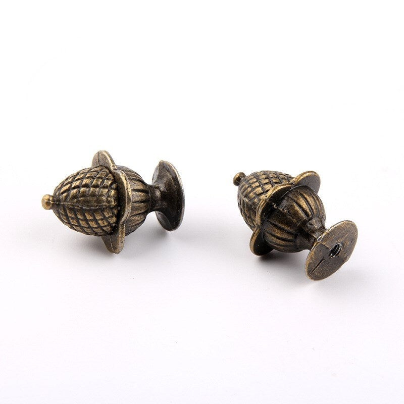 0.9 In Diameter Small Knob Drawer Pull Antique Bronze Rustic Hardware