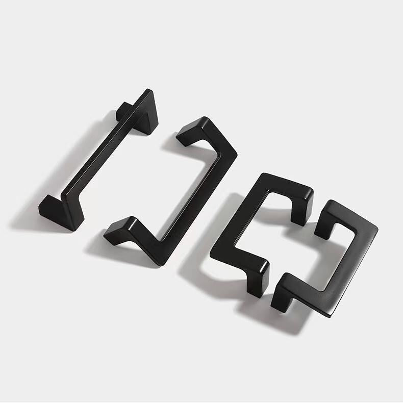 2.5" 3.75" U Turn Drawer Pull Handles, Antique Bronze, Brushed Gold, Matte Black