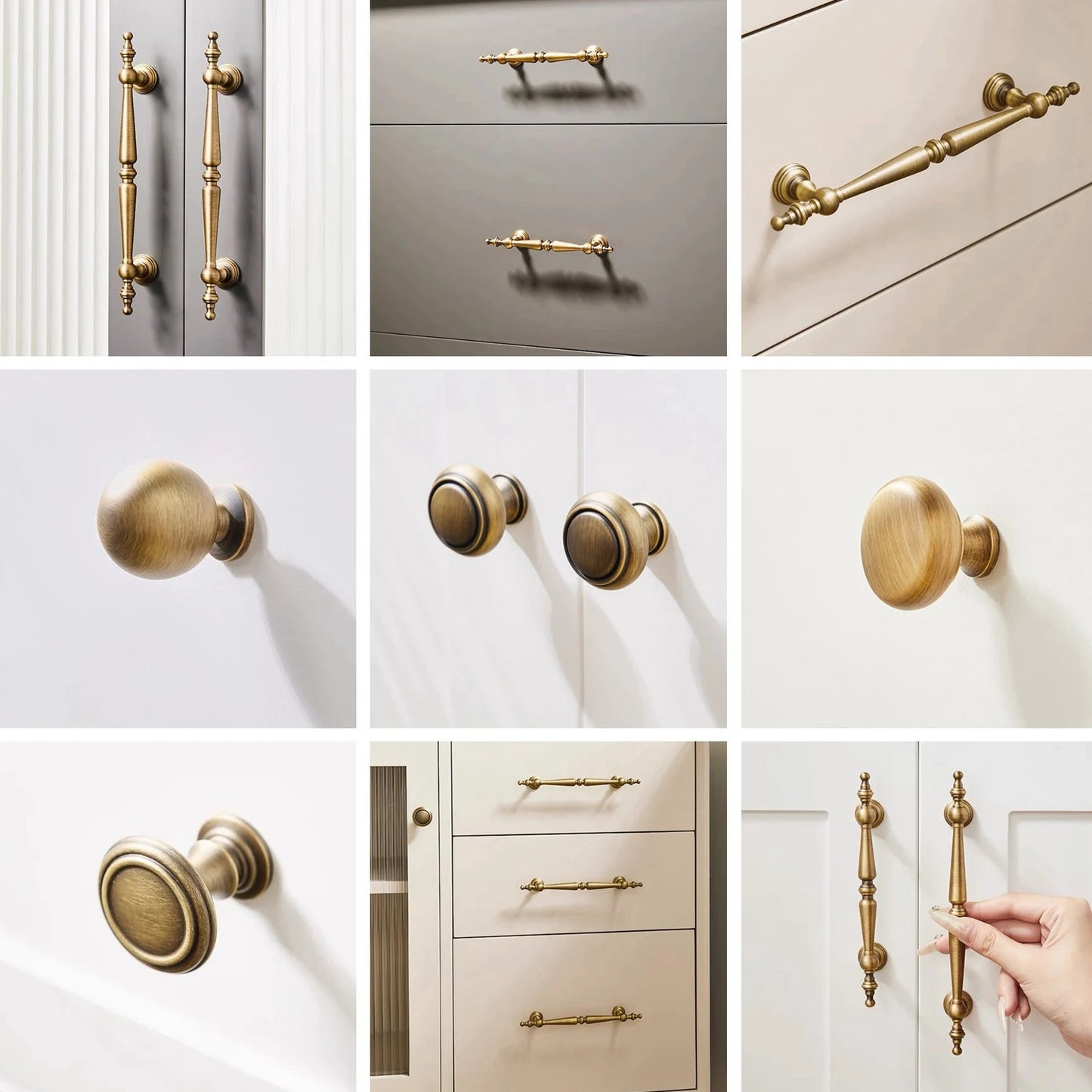 Brass Cabinet Pull Handles, Antique Bronze, Modern Mid Century Kitchen Hardware