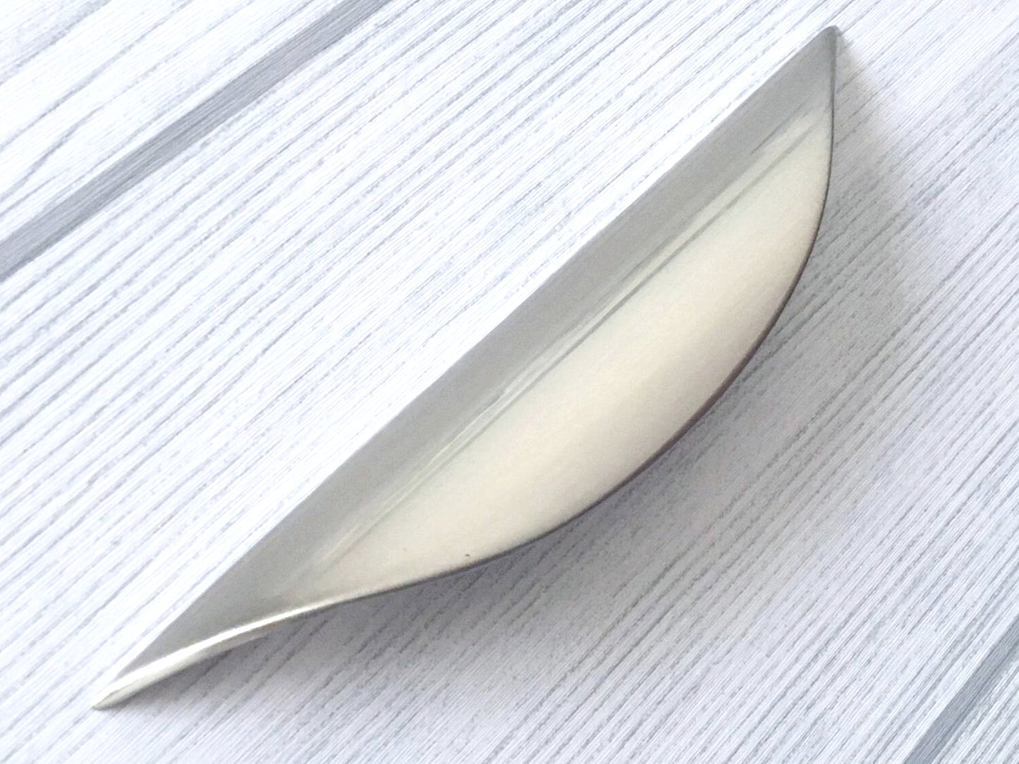 1.25" 2.5" 3.75" Minimalist Nickel Cup Drawer Pulls, Modern Kitchen Cabinet Hardware