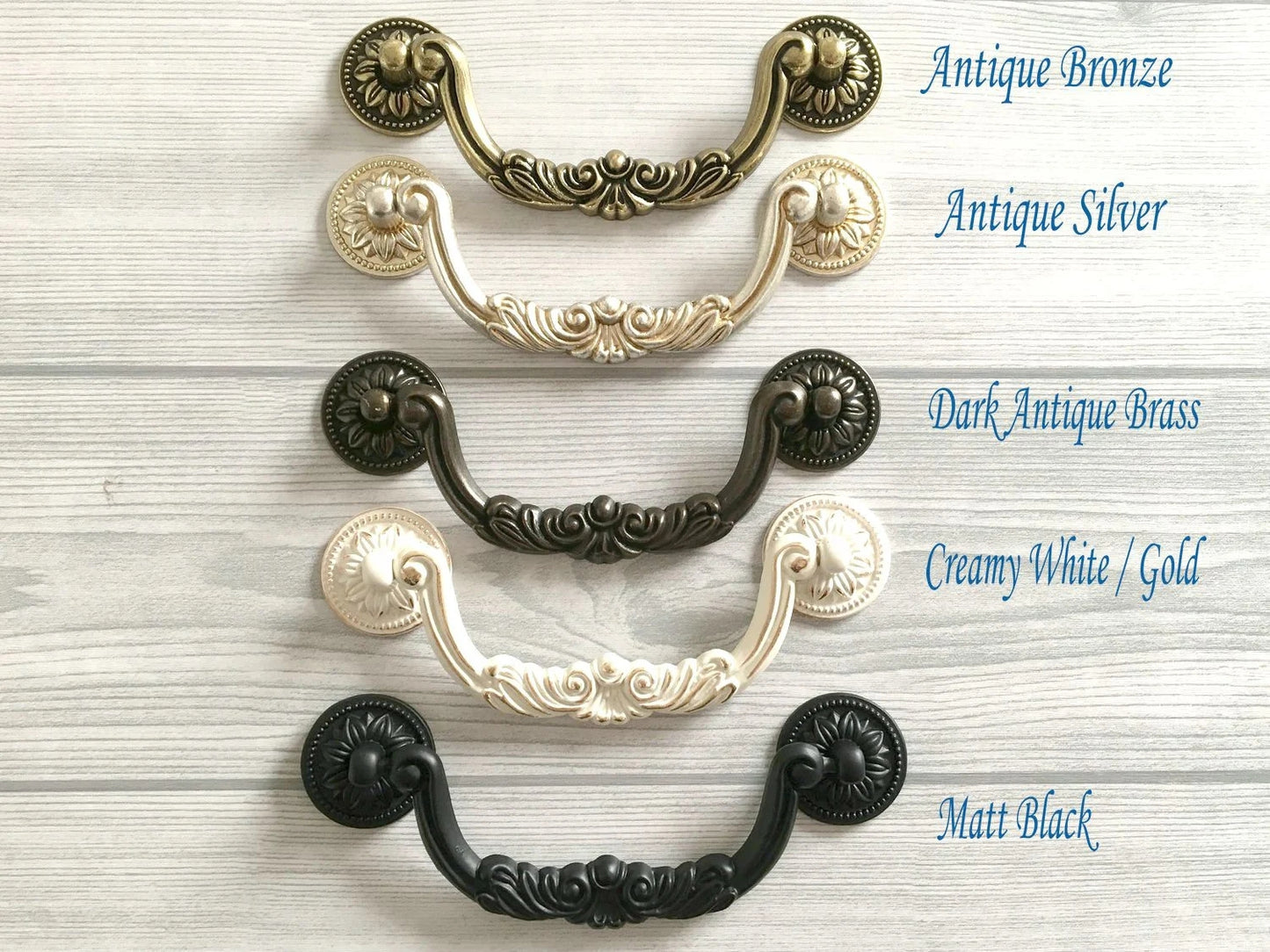 5 Inch Bail Drawer Pulls vintage Style