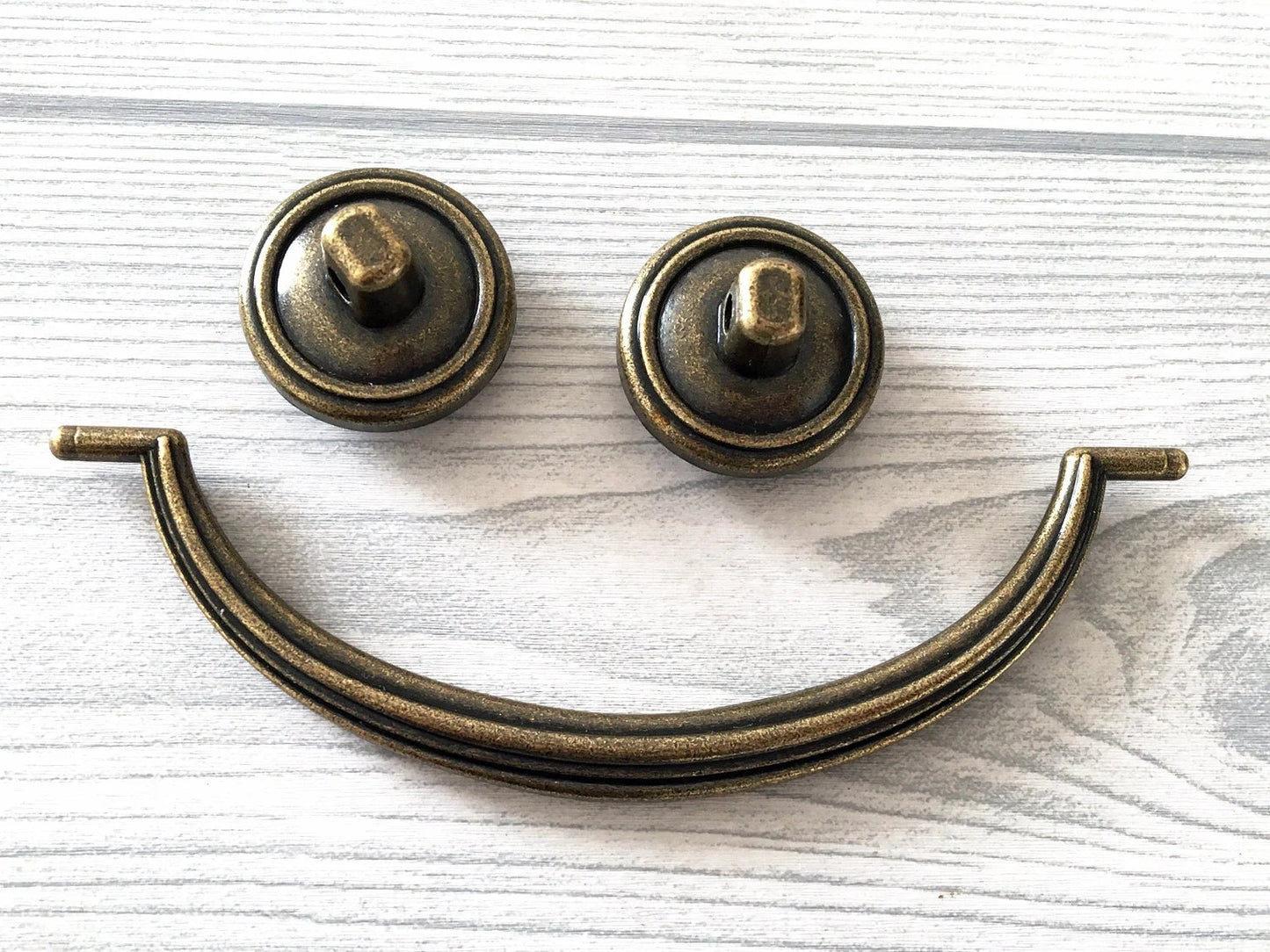 4.75" Drop Bail Dresser Drawer Pulls Antique Bronze Vintage Style 4-3/4 Inch Centers