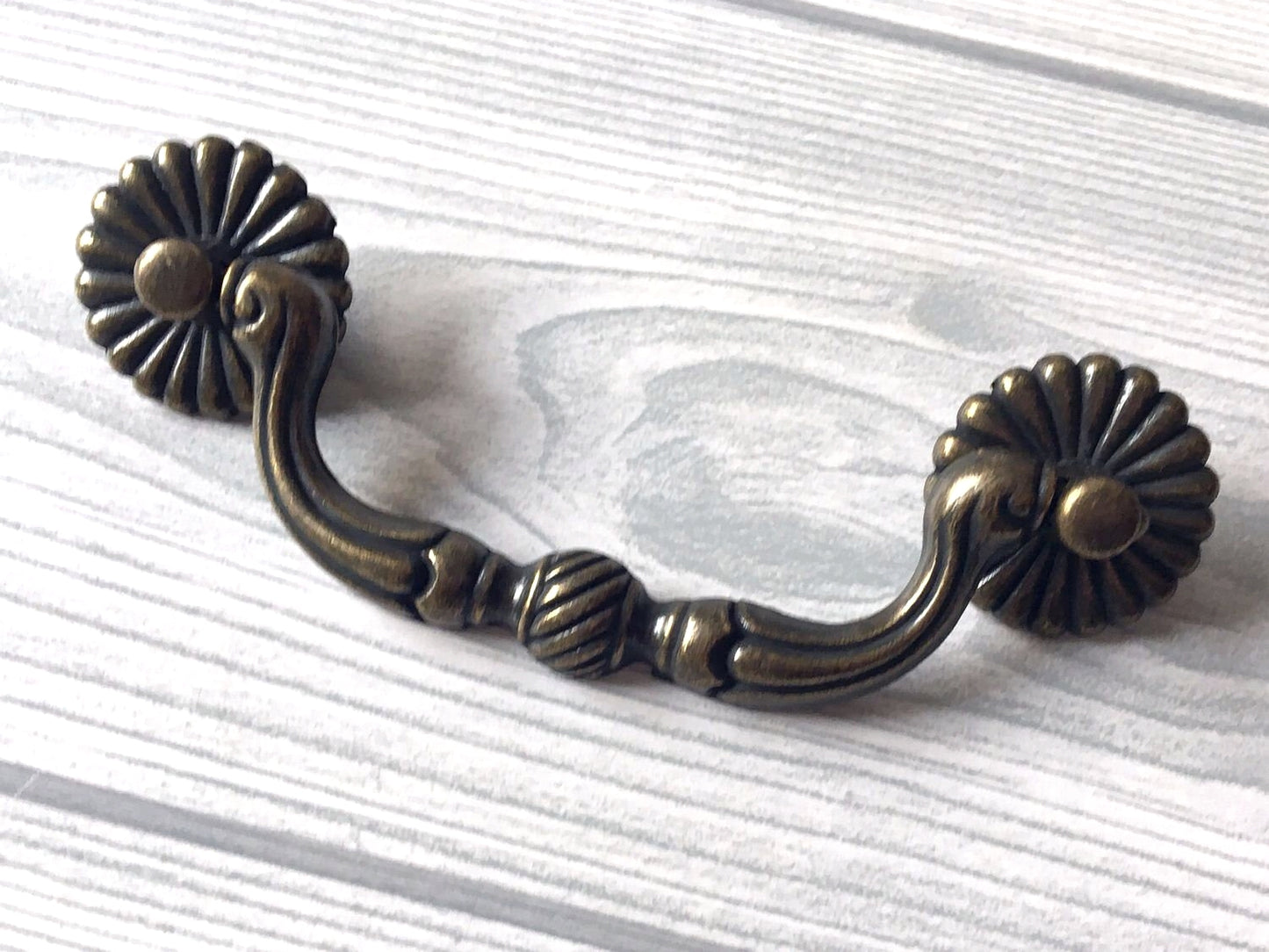 3.5" Antique Bronze Drawer Pulls Rustic Drop Handles Vintage Style