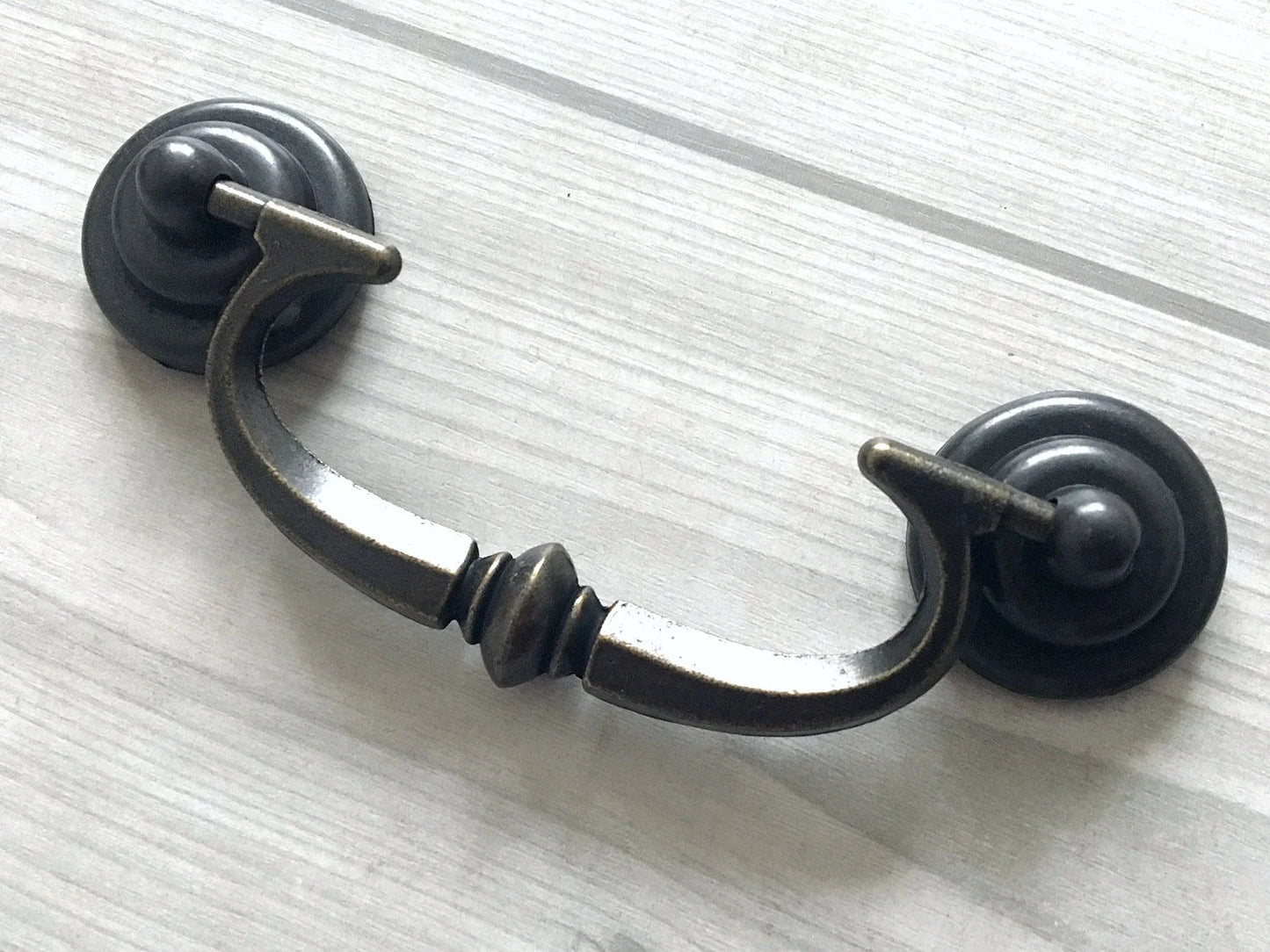 3.5" Drawer Pulls Drop Handle Dark Antique Bronze Vintage Style
