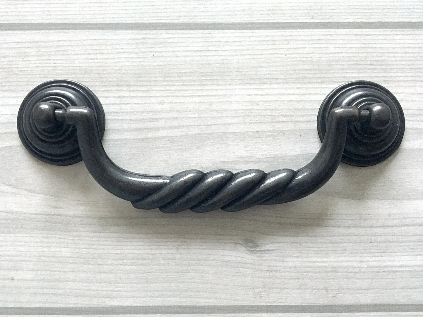 4.5" Bail Drawer Pull Handles Dark Antique Bronze Drop Handle
