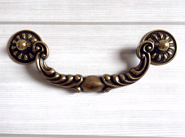 3.5" 4.75" Vintage Style Bail Drawer Pulls Drop Handle Antique Bronze