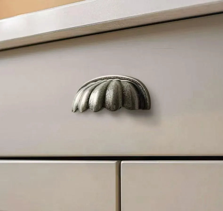 64 mm cup drawer pull antique pewter