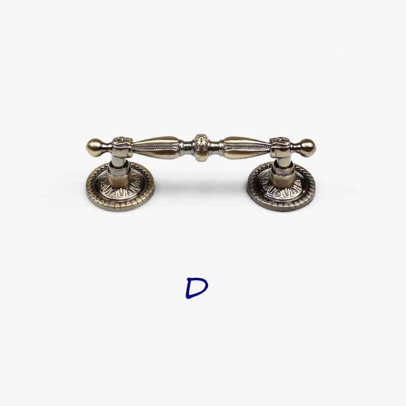 2.5" 3.75" 5" Drawer Pulls, Single Drop Knob, Swing Bail Handle, Antique Bronze