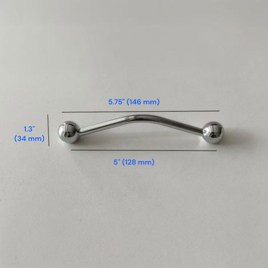 Contemporary Cabinet Handle & Drawer Knob, Polished Chrome / Nickel, Nordic Kitchen Hardware