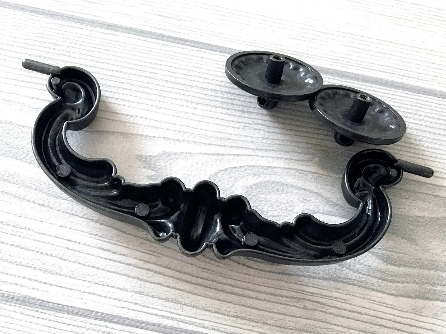 6" Kommode zieht Drop Bail Schublade Griffe Antik schwarz Vintage-Stil Lynns Hardware